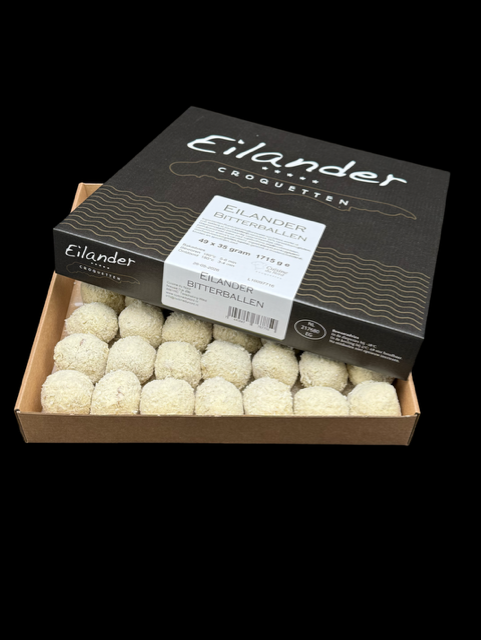 35grams Eilander bitterballen van grasgevoerd waddenrund 49x35gr.  prijs is incl.9% btw