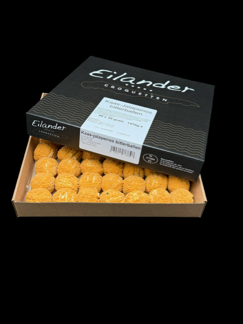 Kaas jalapeno bitterballen 30grams  prijs in incl.9%btw